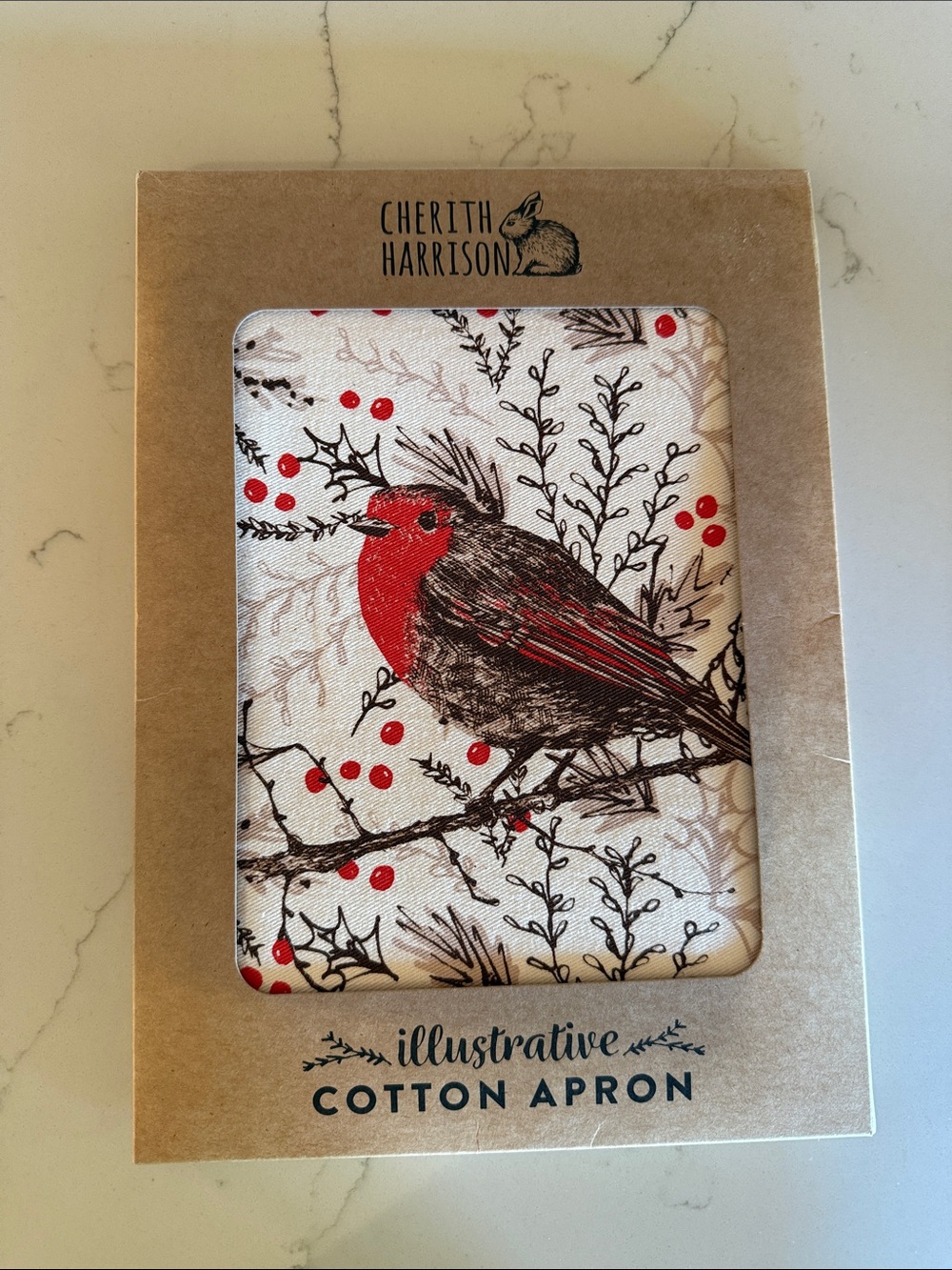 Red Robin Illustrative Cotton Apron